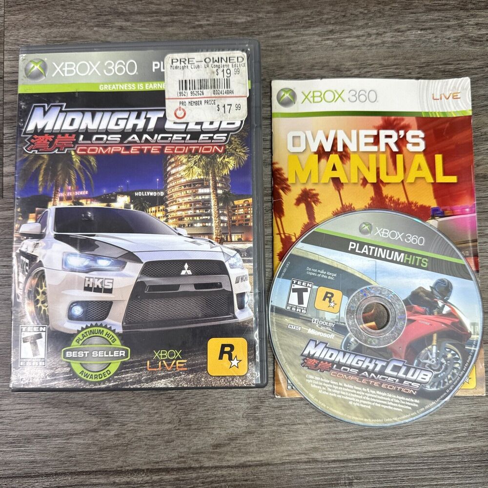 Midnight Club: Los Angeles -- Complete Edition (Platinum Hits) (Microsoft NO MAP
